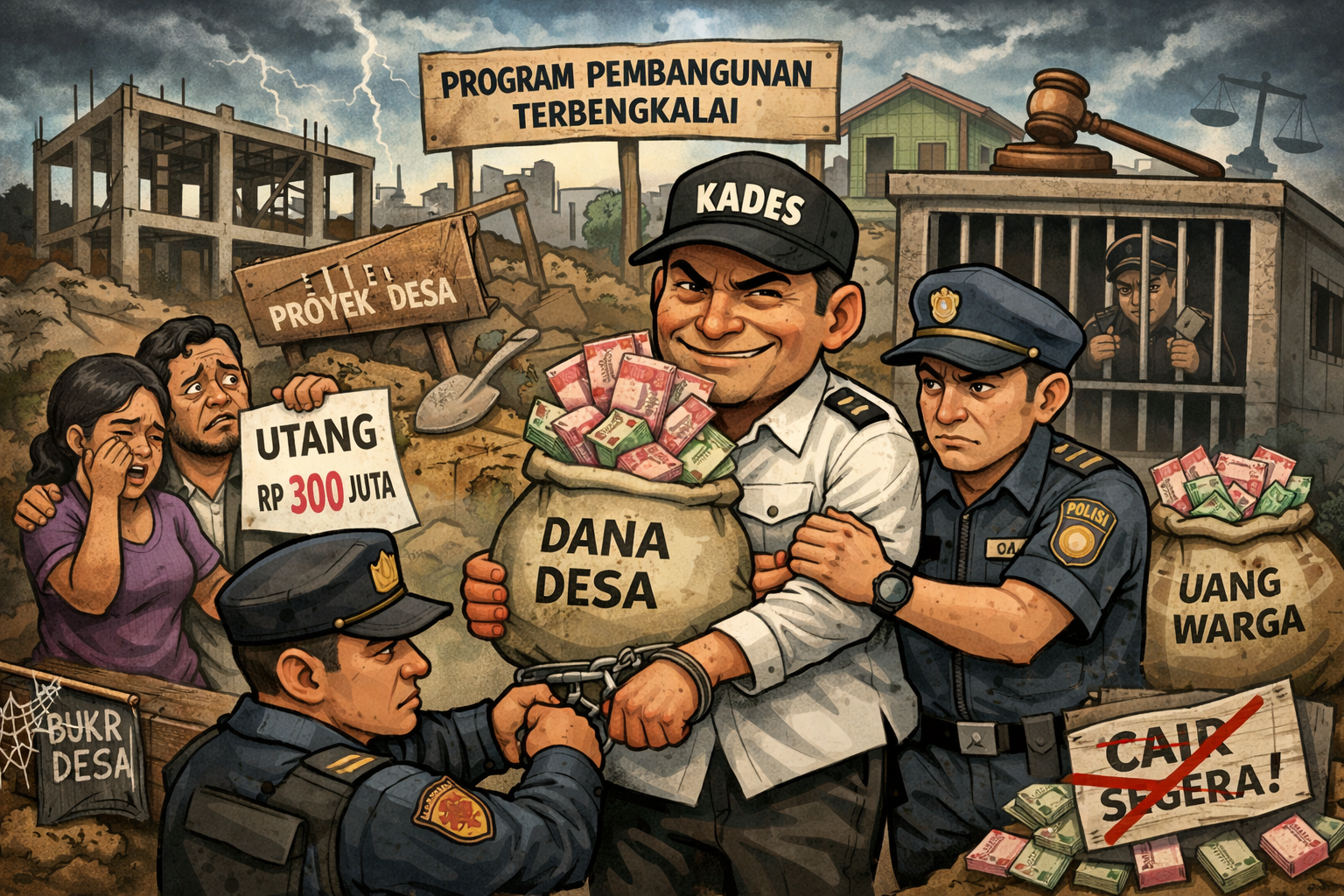 Modus Dana Desa Belum Cair, Kades Diduga Tipu Warga Rp300 Juta