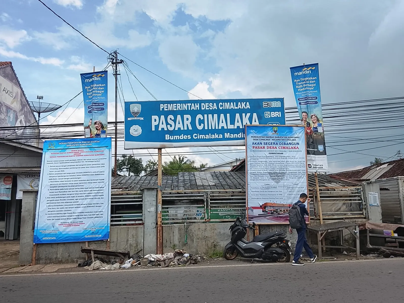 Belum Ada Mufakat Revitalisasi Pasar, Pemdes "Ngeyel" Ini Klaim Warga Pasar Cimalaka