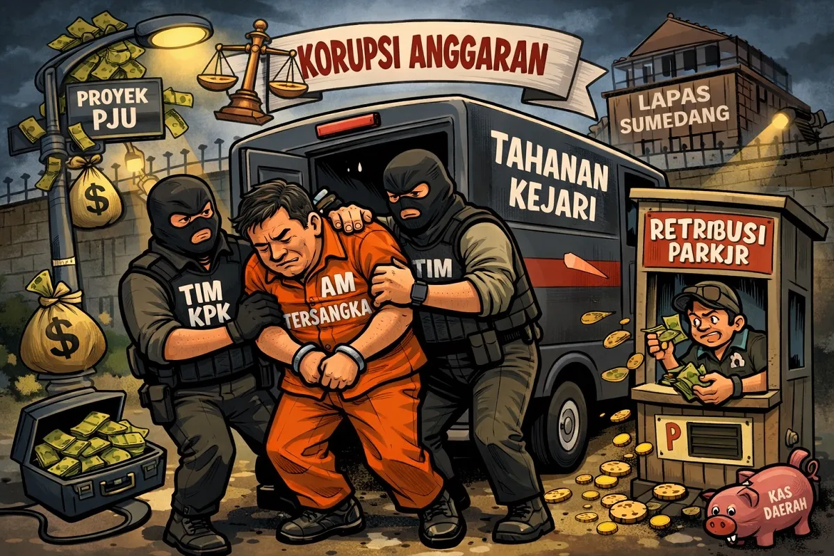 Kejari Jemput Paksa AM Mantan Kadishub Sumedang, Tetapkan Tersangka Korupsi Anggaran PJU dan Parkir