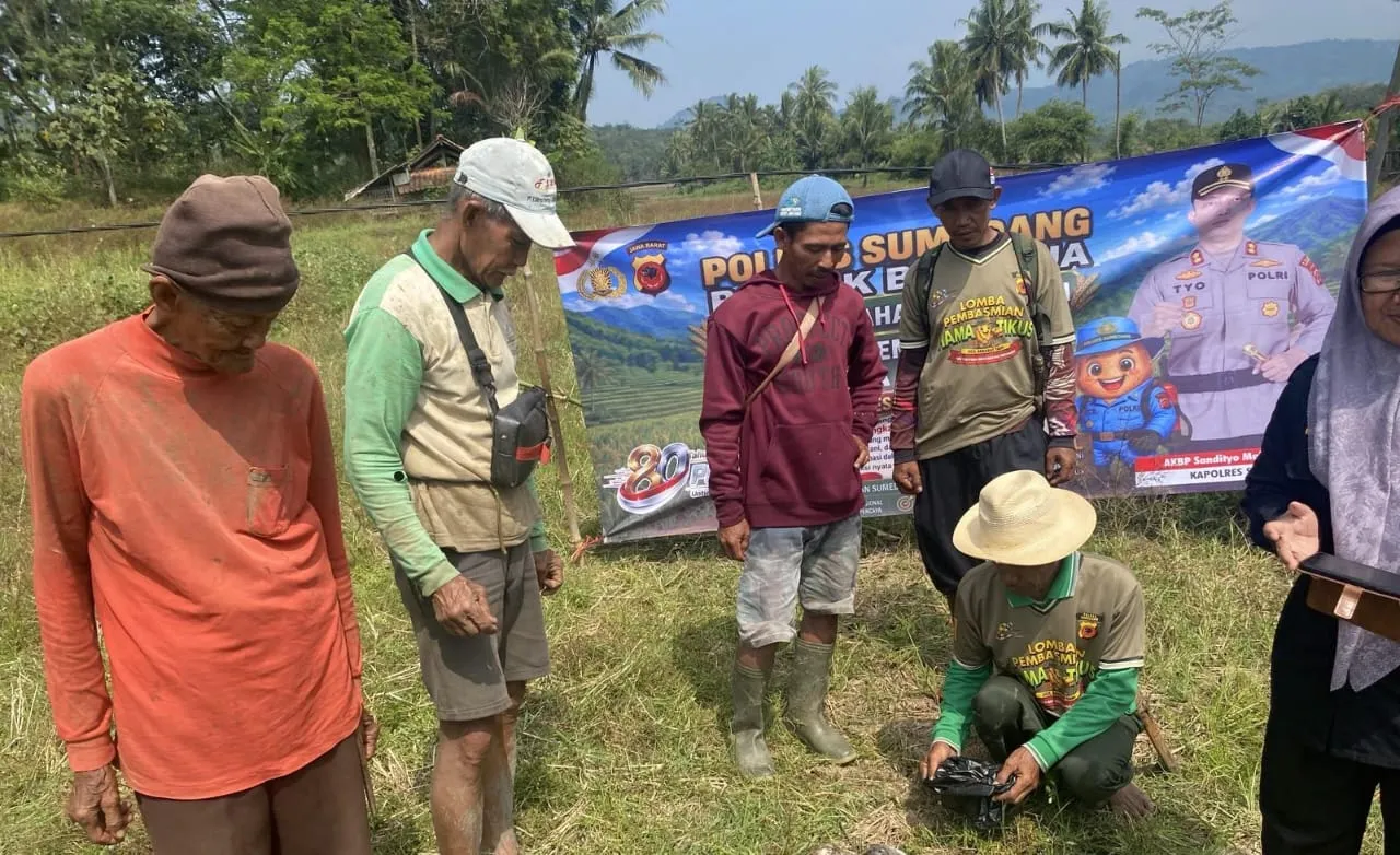 Ancam Ketahanan Pangan, Hama Tikus Dibasmi Satreskrim Polres Sumedang 
