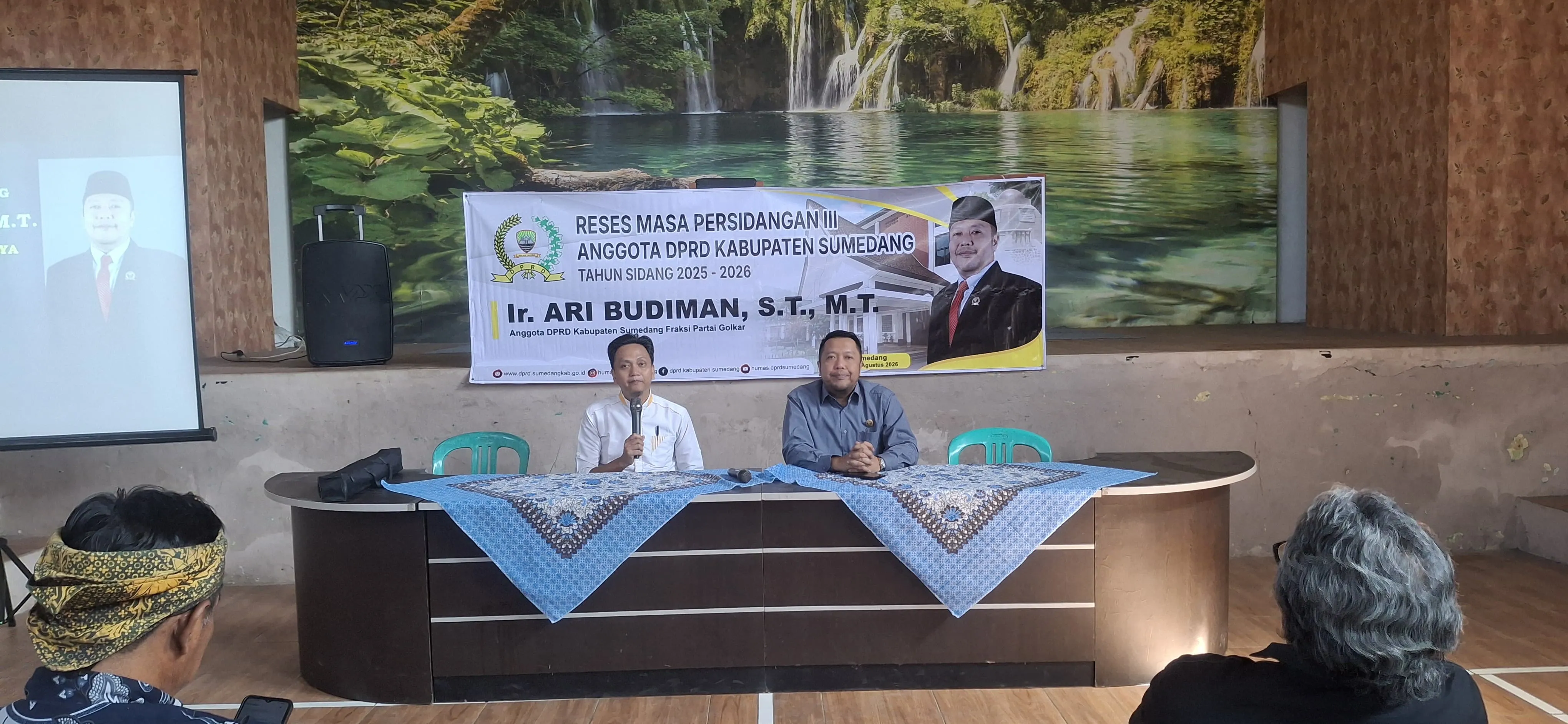 Ir. Ari Budiman, S.T., MT, Anggota DPRD Sumedang Politikus Muda Golkar Gelar Reses III di Desa Nyalindung 