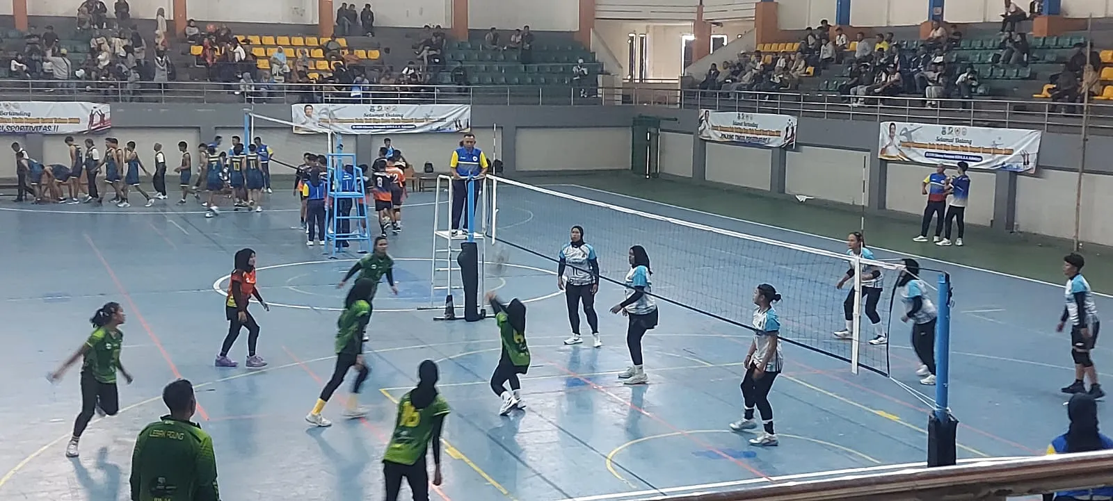 Tim Bola Voli Putra-Putri Desa Lebakagung Menang dalam Babak Penyisihan Liga Desa Piala Bupati Garut 2026