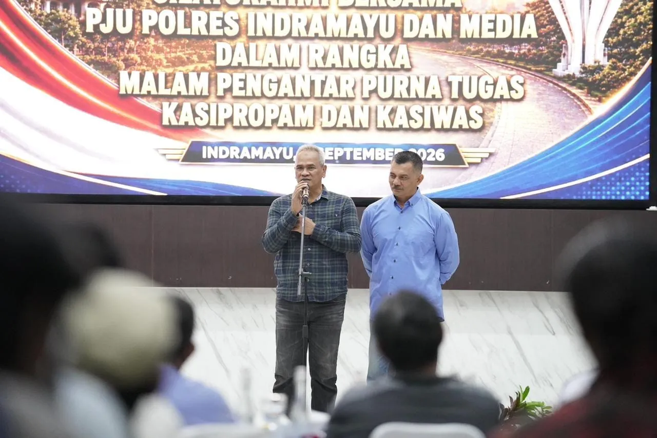Malam Penuh Keakraban, Polres Indramayu Lepas Dua Pejabat Purna Bakti