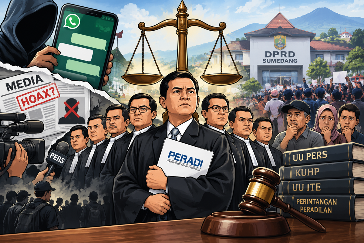 Dugaan Kasus Wabup Sumedang: 22 DPC PERADI Se-JABAR Turun Tangan, Tegaskan  Prinsip Equality Before The Law