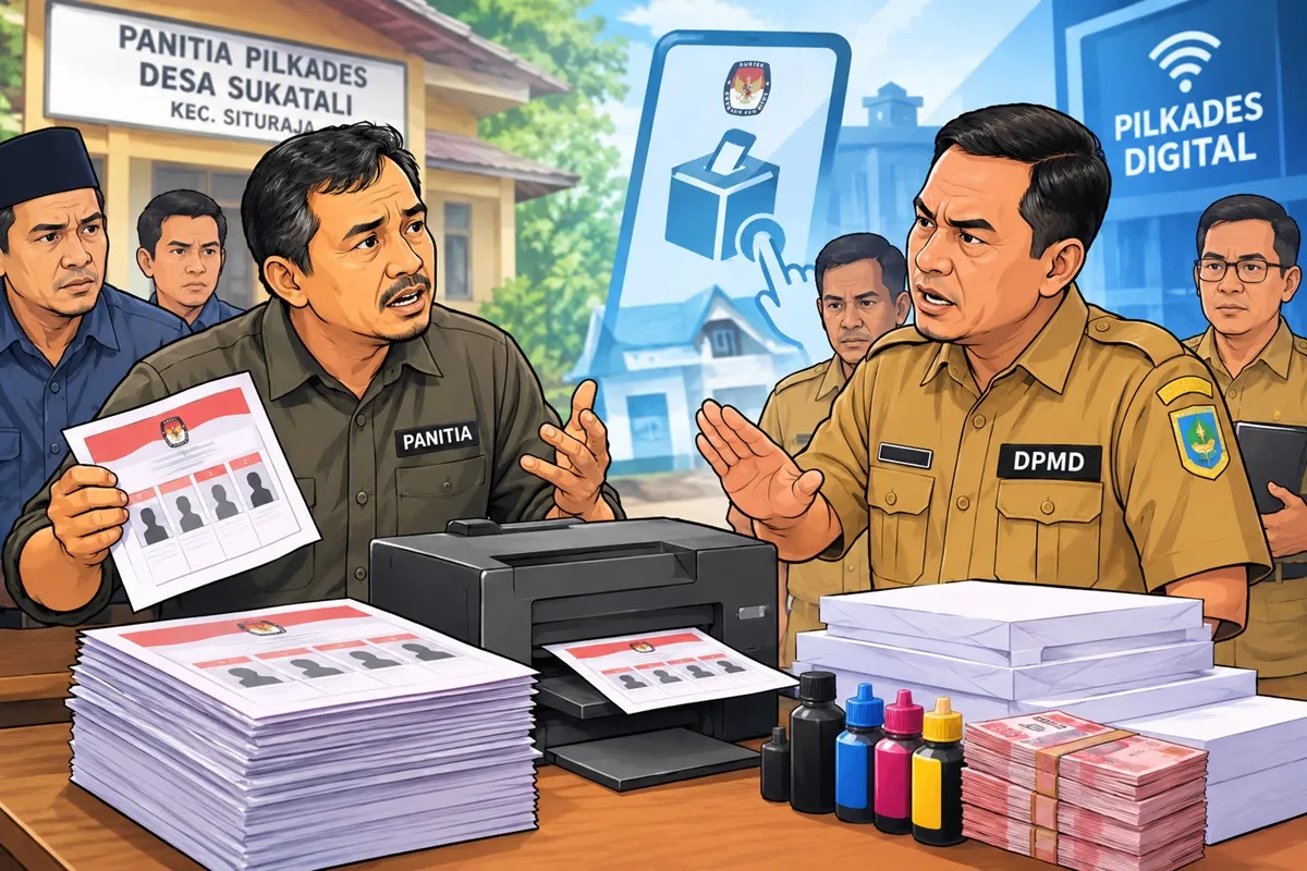 Pilkades Digital Sumedang: Panitia Desa Sukatali Spekulasi Dana Swadaya, DPMD Sibuk Tepis Tuduhan