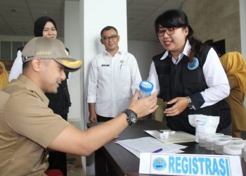 Ratusan ASN Setda KBB Jalani Tes Urine