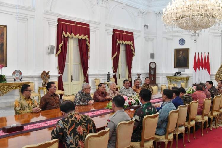 Presiden Bincang Santai dengan para Mantan Panglima TNI dan Mantan Kapolri