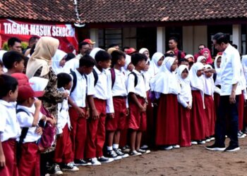 Presiden Tinjau Langsung Pendidikan Kebencanaan di Banten