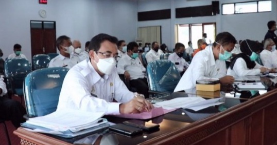 Bupati Ciamis Rakor Vaksinasi Covid19 Tahap 4