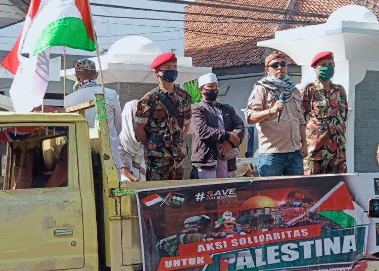 Polres Sumedang Amankan Aksi Damai Solidaritas Bela Palestina