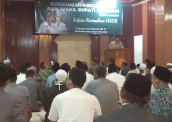 Kunker Bupati Bandung Dalam Rangka Safari Ramadhan 1442, di Masjid Jami Muniroh