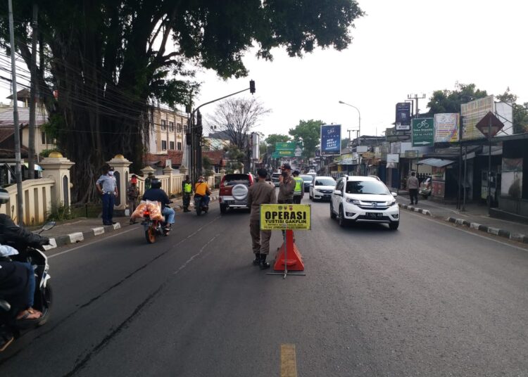 Polres Sumedang Operasi Yustisi Penegakan Hukum Prokes