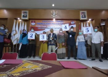 Lima Calkades Linggar Resmi Dapat Nomor Urut