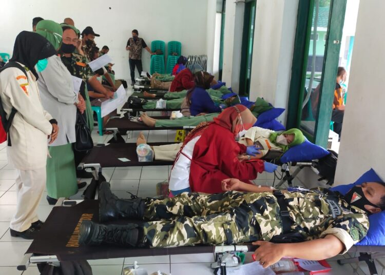 Jajaran Kodim 0610/Sumedang, Baksos Donor Darah
