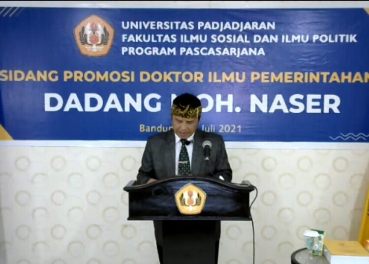 Dadang Naser Jalani Sidang Ujian Promosi Doktor Siang Ini