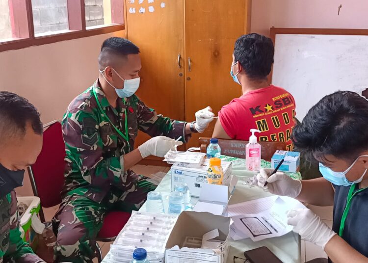 Kodim 0610/Sumedang Gelar Serbuan Vaksinasi Covid-19 Bagi Masyarakat