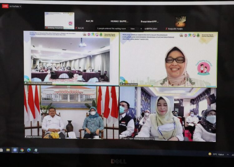 Bupati Sumedang Ikuti Penilaian Kinerja Aksi Konvergensi Pencegahan Stunting