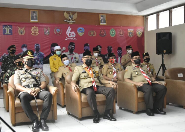 Plt. Wali Kota Tasikmalaya Hadiri Apel Besar Ulang Tahun Pramuka Secara Virtual