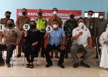 Panitia Pilkades Jatihurip Rapat Pleno Pengundian Nomor urut Calon Kades Periode 2021 – 2027