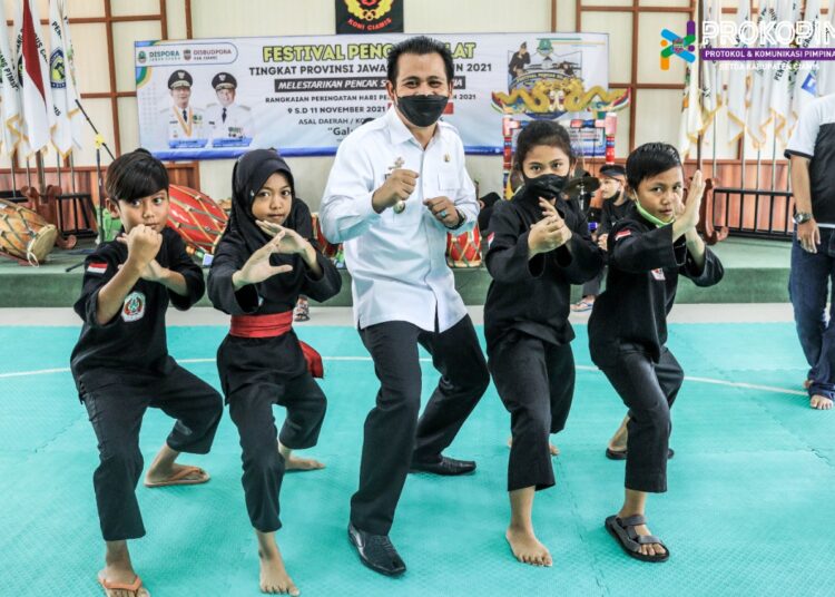 Wabup Ciamis Hadiri Festival Pencak Silat Tingkat Provinsi Secara Virtual