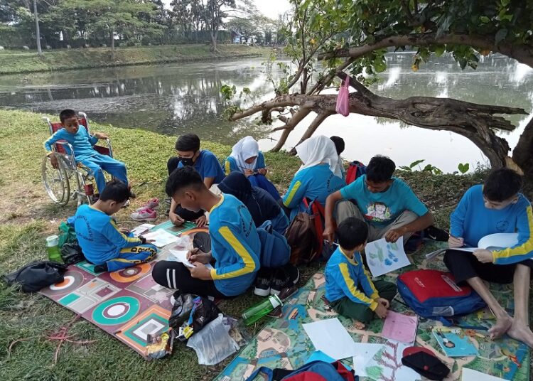 Tingkatkan Apektif, Kognitif dan Psikomotorik Siswa, SLB Hidayah Dreamable Melaksanakan Pembelajaran di Luar Kelas