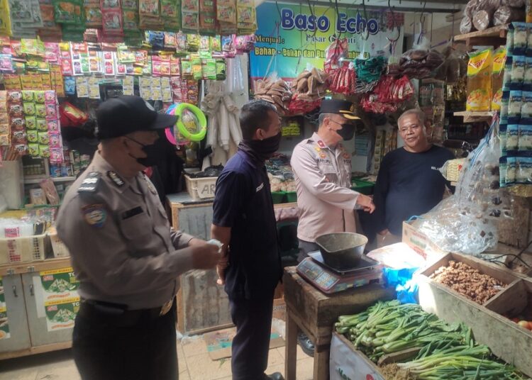 Kapolsek Kawalu Pantau Harga Sembako Jelang Ramadhan