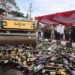 Menjelang Ramadhan 1443 H, Polres Sumedang Musnahkan Ribuan Botol Miras