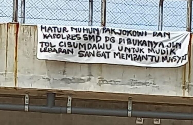 Warga Apresiasi Kepada Kapolres Atas Dibuka Ujicoba Tol Cisumdawu Bagi Pemudik