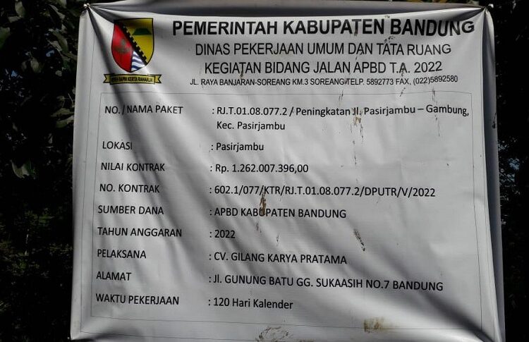 Peningkatan Jalan Gambung – Pasirjambu Patut Mendapatkan Sorotan Serius dari Stakeholder Terkait