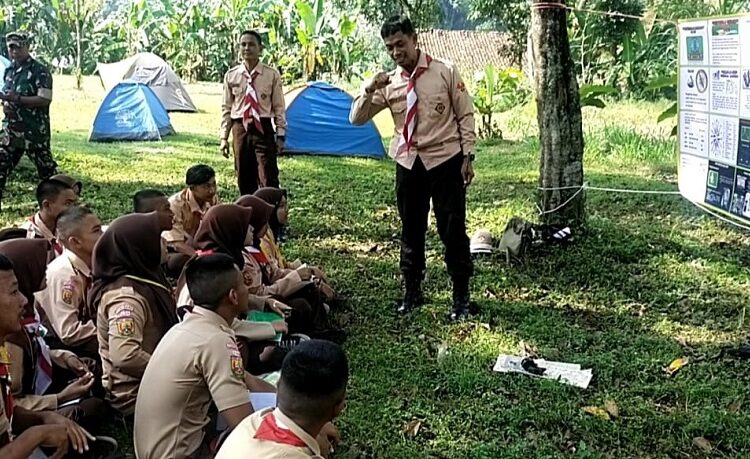 Kodim 0610/ Sumedang Tutup Pembinaan Anggota Pramuka Triwulan Il TA. 2022