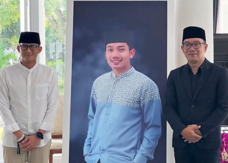 Menparekraf Sandiaga Uno Bertakziah ke Rumah Dinas Gubernur