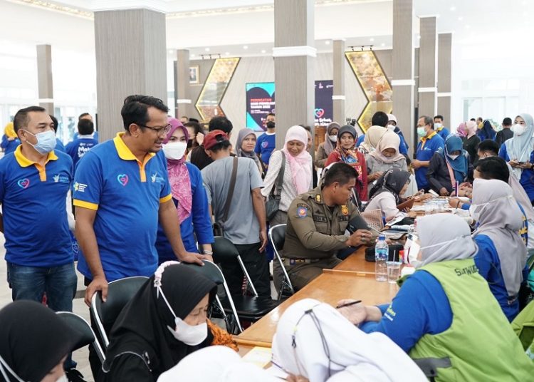 Pelaksanaan Peringatan Hari Penglihatan Sedunia yang dilaksanakan di Gedung Pendopo Garut, Jalan Kabupaten, Kecamatan Garut Kota, Kabupaten Garut, Kamis (13/10/2022).