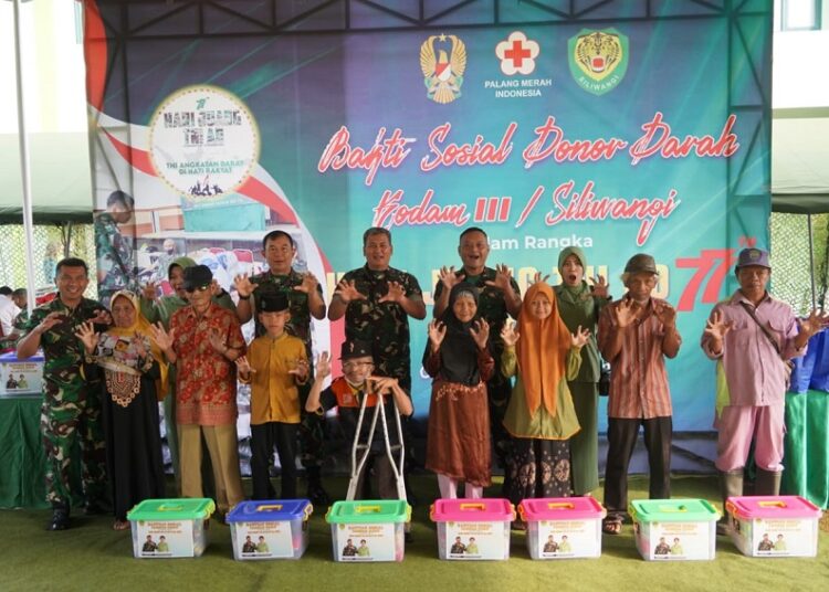 Danrem 062/TN Medampingi Pangdam III/SLW Membuka Kegiatan Hari Juang TNI AD Ke 77 Tahun 2022