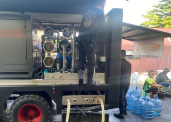 Polri Persiapkan Water Treatment Untuk Memenuhi Kebutuhan Dapur Umum Posko Cianjur