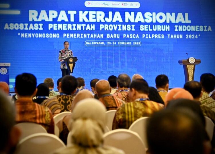 Buka Rakernas APPSI, Presiden Jokowi Minta Gubernur Dorong Belanja Masyarakat