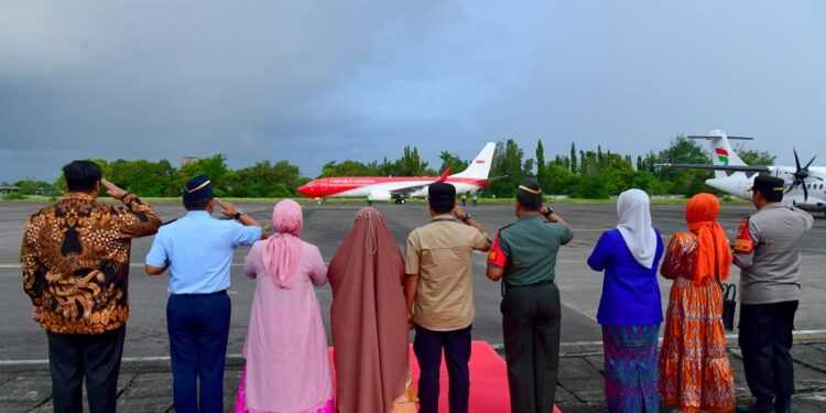 Sekilas Perjalanan Kepala Negara Kembali dari Sulawesi Selatan Ke Jakarta