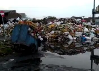 Menghawatirkan, Kondisi Tumpukan Sampah di Pasar Baleendah