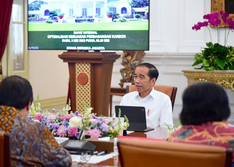 Presiden Jokowi Pimpin Rapat Bahas Optimalisasi Kebijakan Perdagangan Karbon
