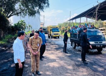 Presiden Tinjau Jalan Nasional Batas Kota Jambi ke Pelabuhan Talang Dukuh