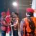 Penyerahan Pataka oleh Sekretaris MPW. Ahmad Rizal pada ketua MPC. PP Kab.Garut terpilih H.Delit Suparman.