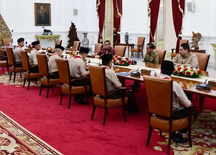 Presiden Jokowi Terima Kunjungan Kwarnas Gerakan Pramuka