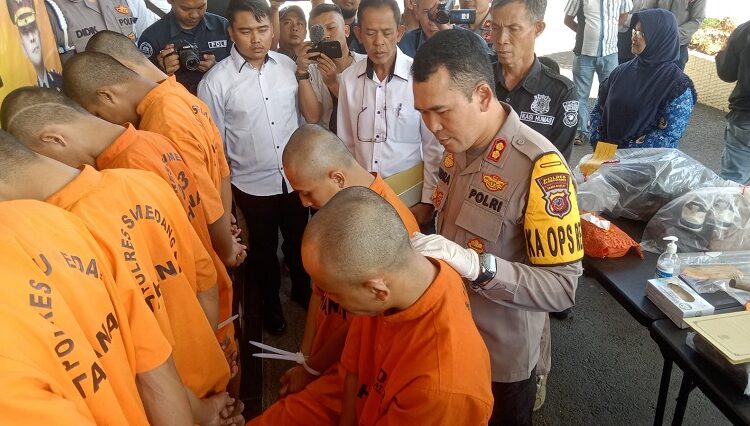 Polres Sumedang Ungkap Serangkaian Tindak Pidana di Lokasi Berbeda
