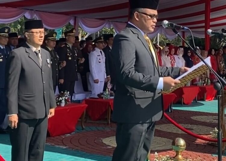 Ketua DPRD Berkesempatan Membacakan Teks Proklamasi, Pada HUT RI ke-78 Tahun Tingkat Kab. Bandung