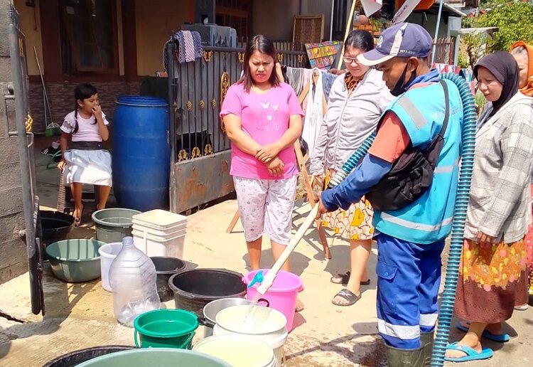 Perumda Air Minum Tirta Raharja Kerahkan Tanky untuk Memasok Kebutuhan Air Minum