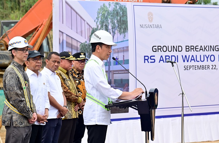 Presiden Jokowi Groundbreaking Pembangunan Rumah Sakit Pertama di IKN