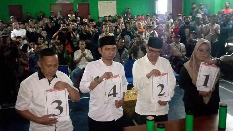 Desa Baros, Gelar Penetapan Nomor Urut Calon Kades