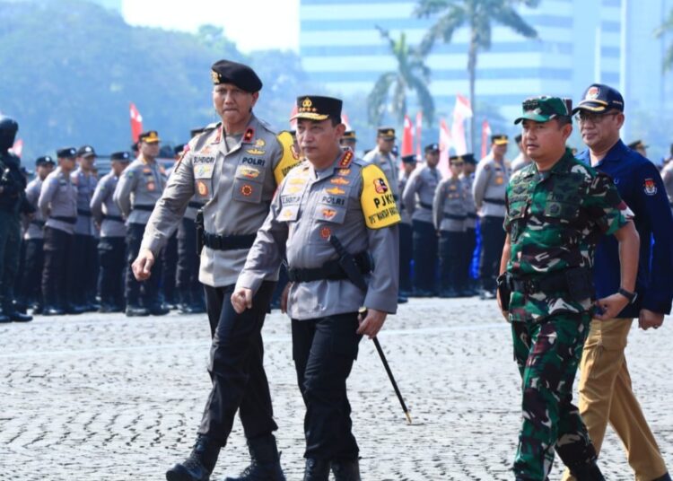 Gelar Pasukan Ops Mantap Brata, Ini Pesan Kapolri