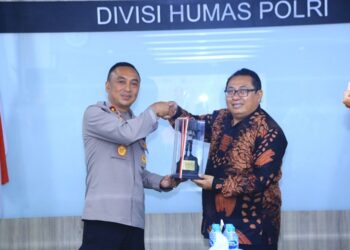 Sinergitas Humas Polri dan Serikat Media Siber (SMSI) Kuatkan Kolaborasi Jelang Pemilu Damai 