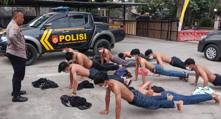 Berkendara Ugal-Ugalan di Jalan, 10 Remaja Diamankan Polsek Baleendah