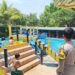 Bhabinkamtibmas Pantau Keamanan Obyek Wisata Water Boom Cisarua Sumedang